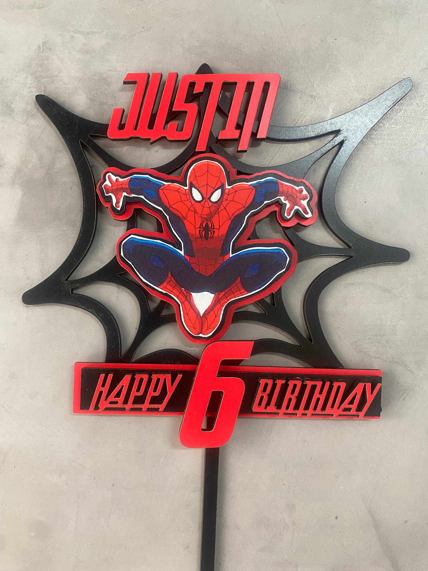 Spider-Man Cake Topper