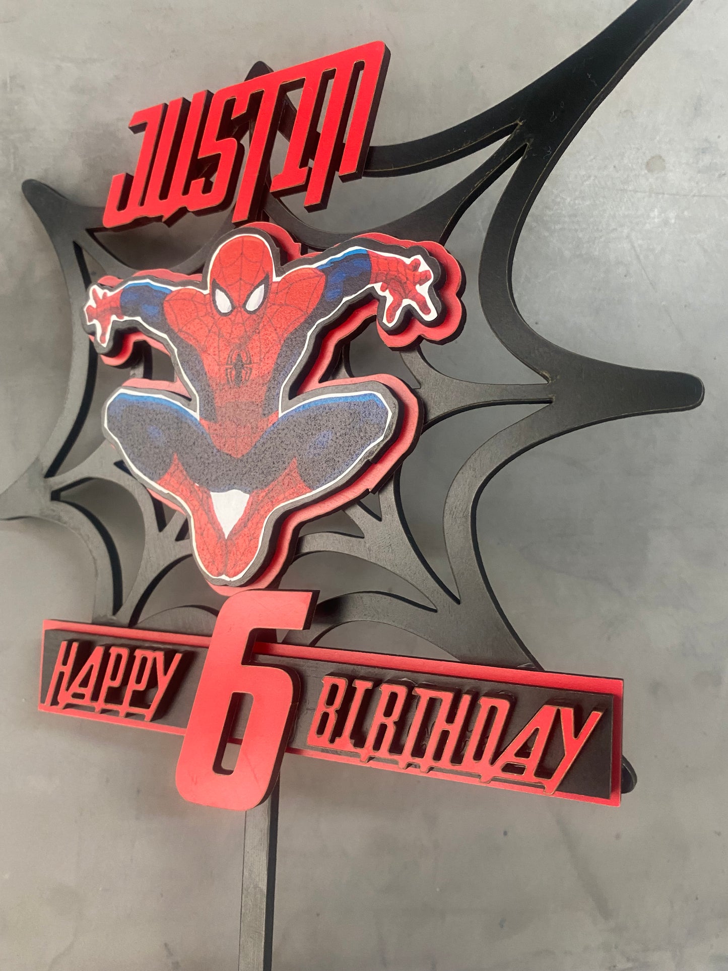Spider-Man Cake Topper