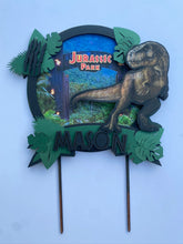 Load image into Gallery viewer, Jurassic Park Cake Topper
