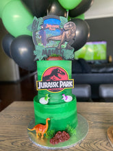 Load image into Gallery viewer, Jurassic Park Cake Topper
