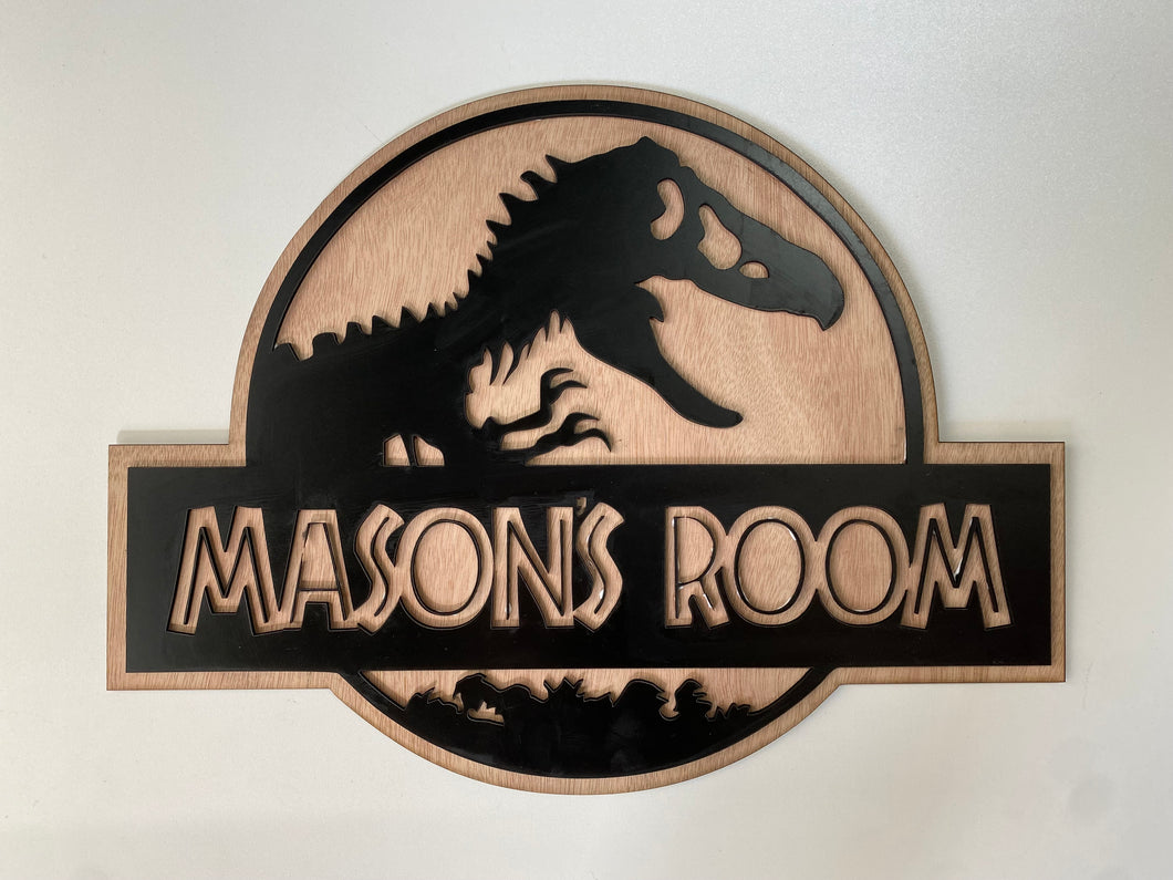 Jurassic Park Room Plaque