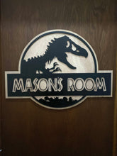 Load image into Gallery viewer, Jurassic Park Room Plaque
