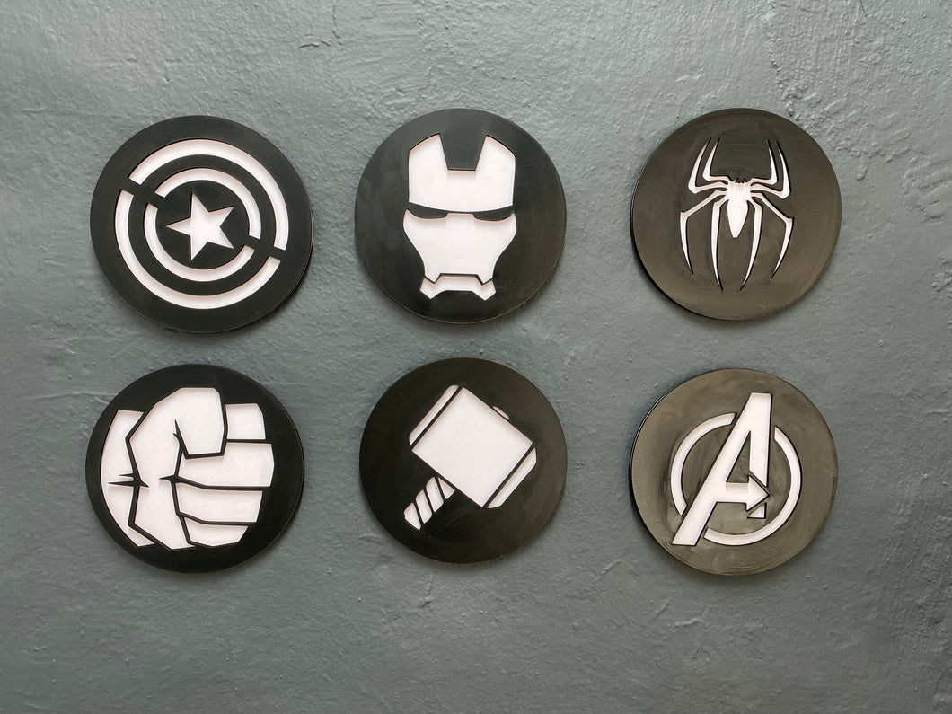 Avengers Icons Wall/Room Plaques