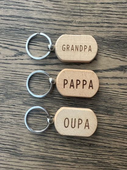 Wooden Keyring