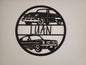 Cars Circular Room Name Plaque