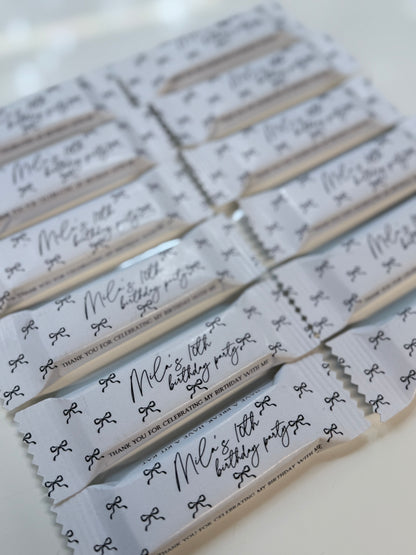 Personalised Chocolate favours