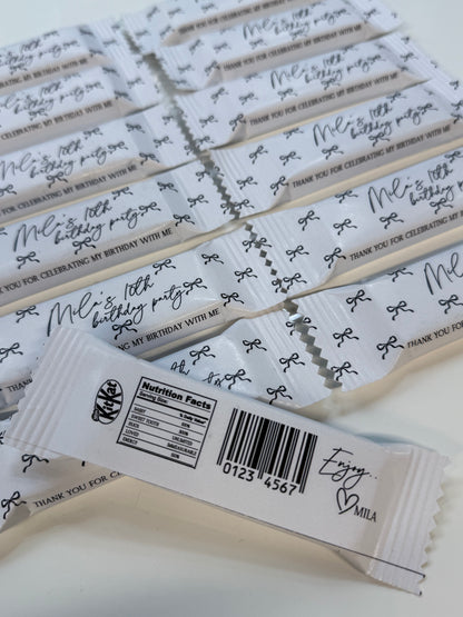Personalised Chocolate favours