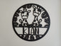 Giraffe Circular Room Name Plaque