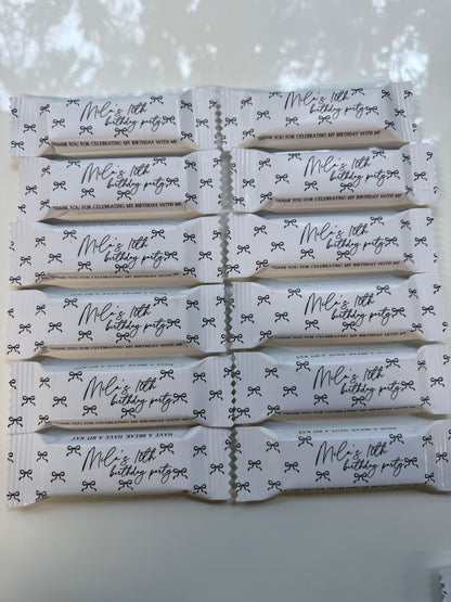 Personalised Chocolate favours