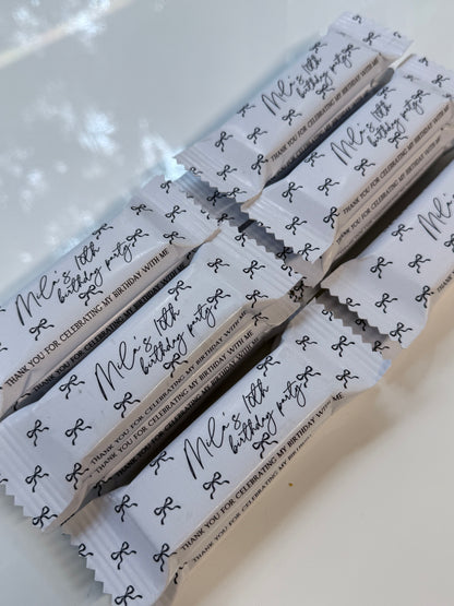 Personalised Chocolate favours