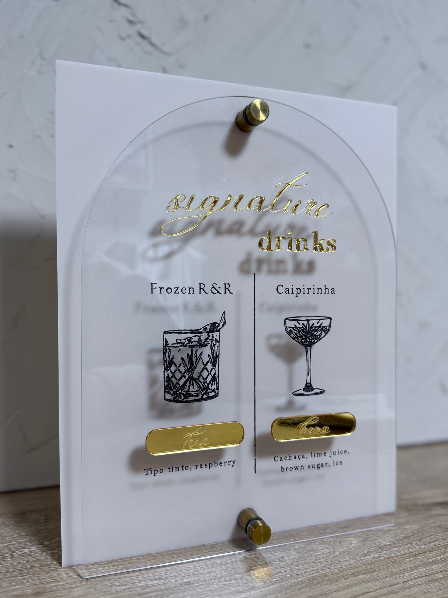 Wedding - Offset - Signature Drinks Sign
