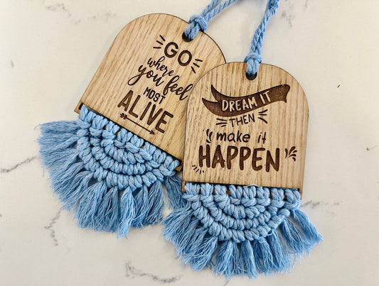 Hanging Charms with Boho Tassel
