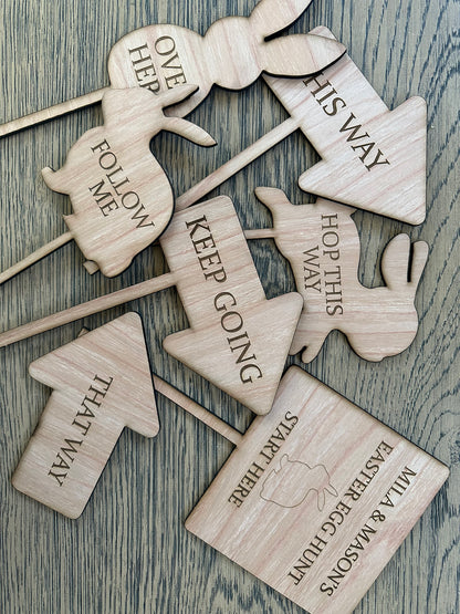 Easter Egg Hunt Signs