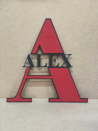 Letter and Name Plaque