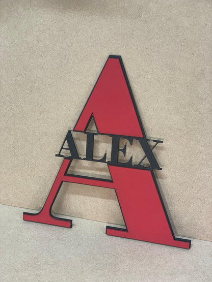 Letter and Name Plaque