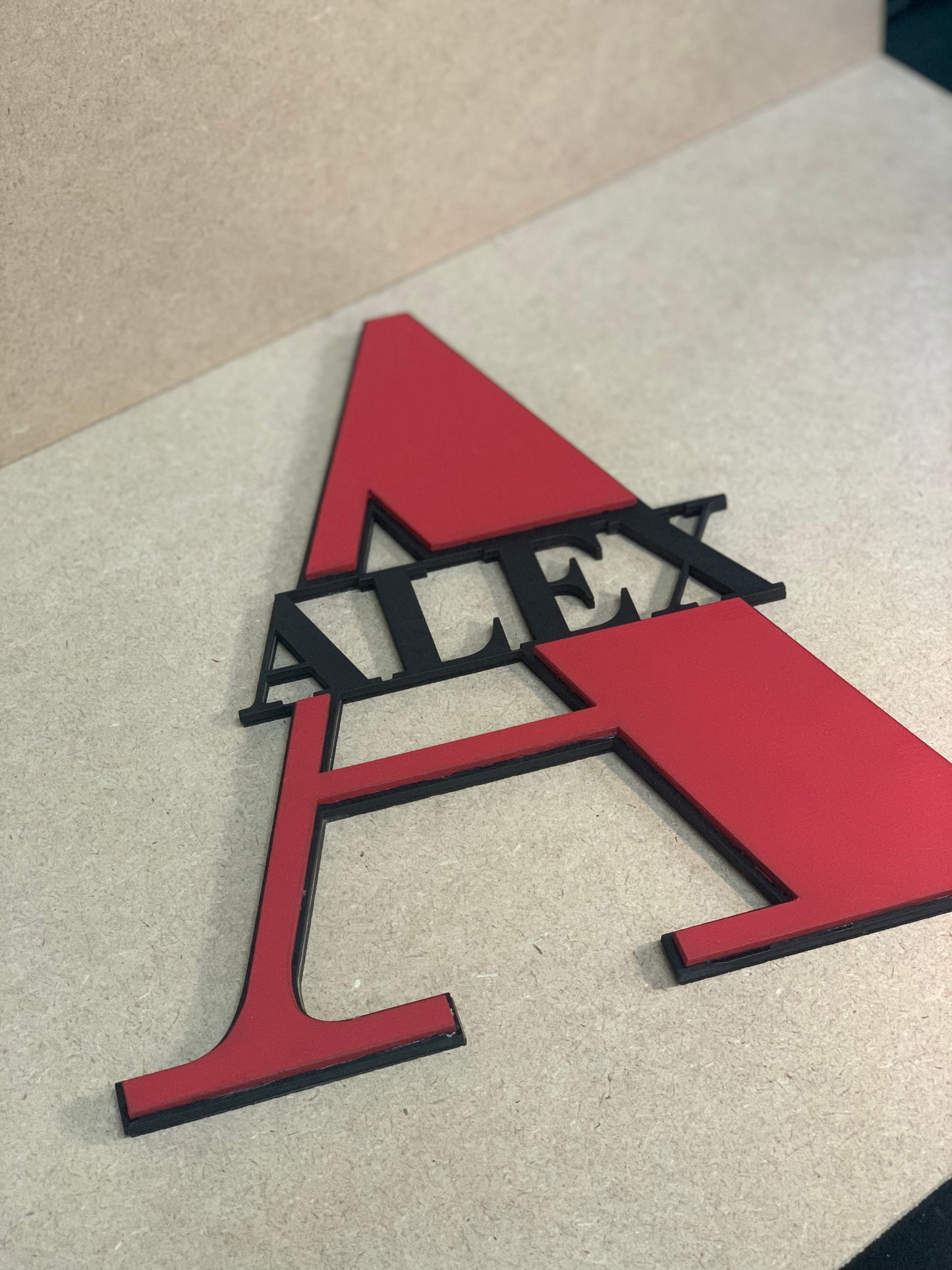Letter and Name Plaque