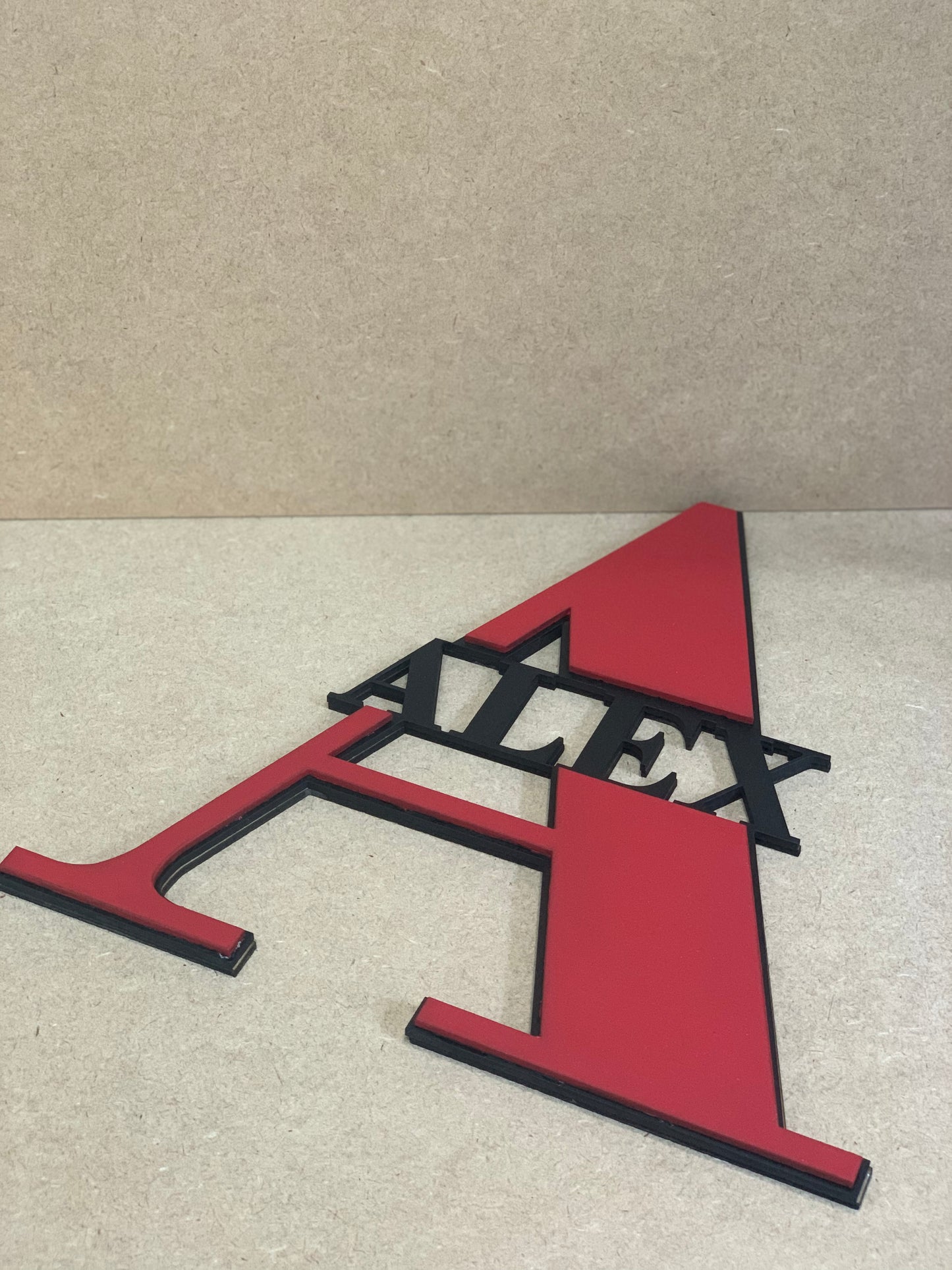 Letter and Name Plaque