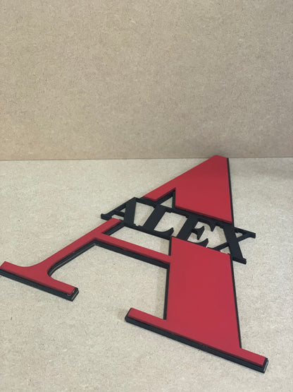 Letter and Name Plaque