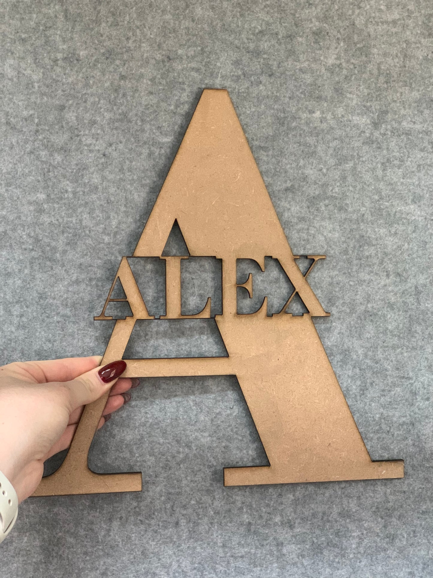 Letter and Name Plaque