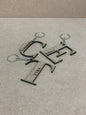 Personalised Letter and Name Keyring