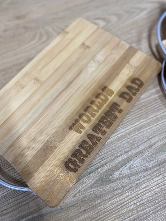 Wooden Cutting Board - Father's Day Edition