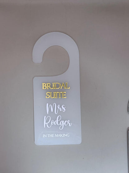 Wedding - Bridal Suite Door Hanger