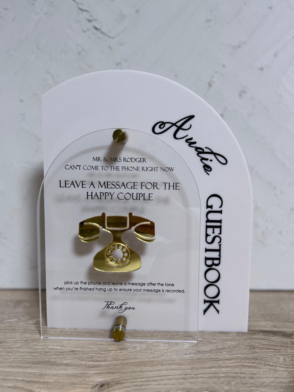 Wedding - Offset Arch & Acrylic Sign