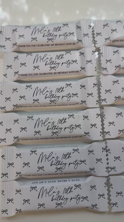 Personalised Chocolate favours
