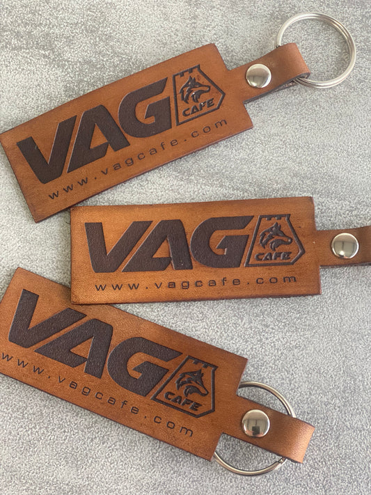 Leather Tag'd Keyring