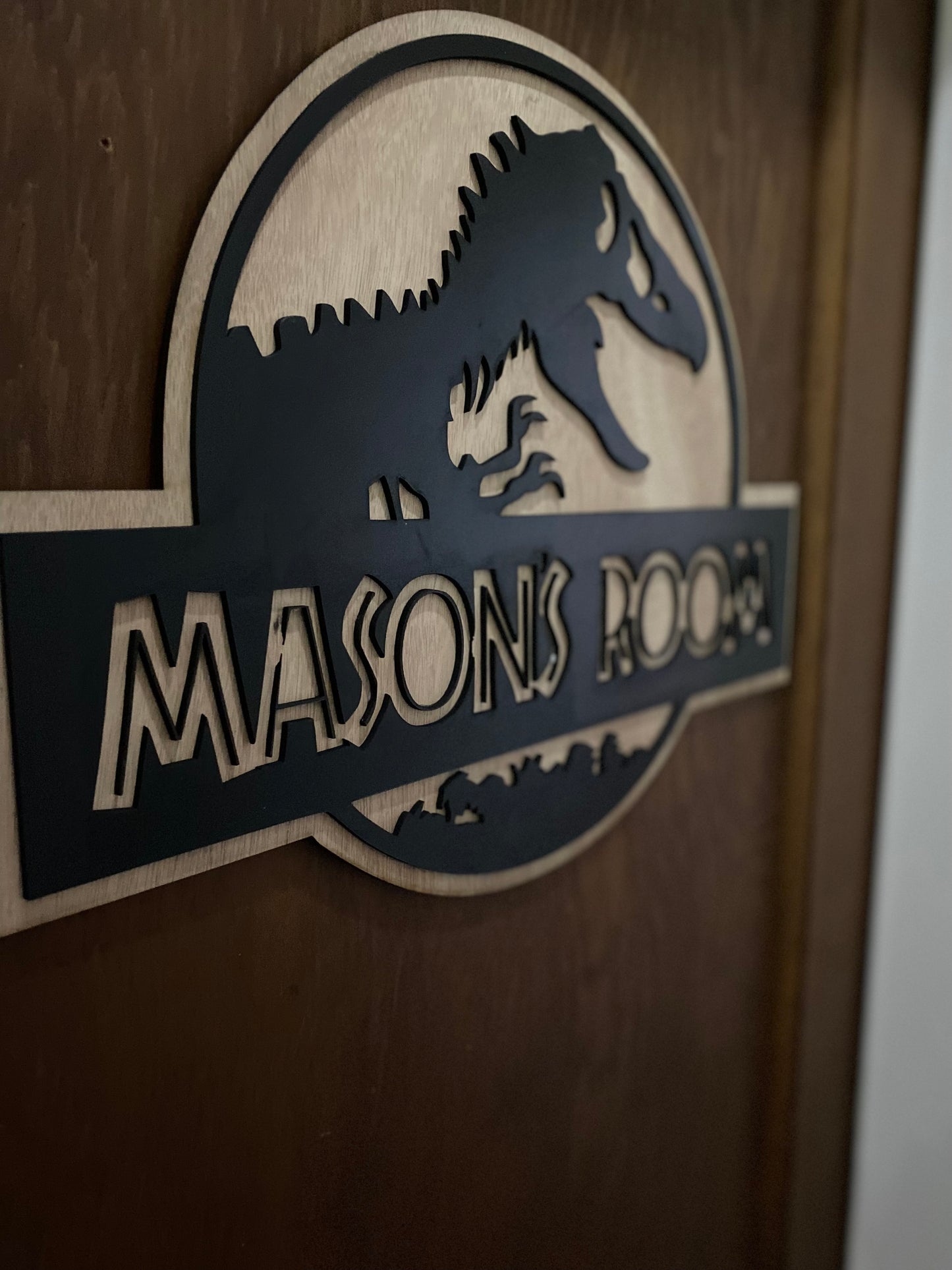 Jurassic Park Room Plaque