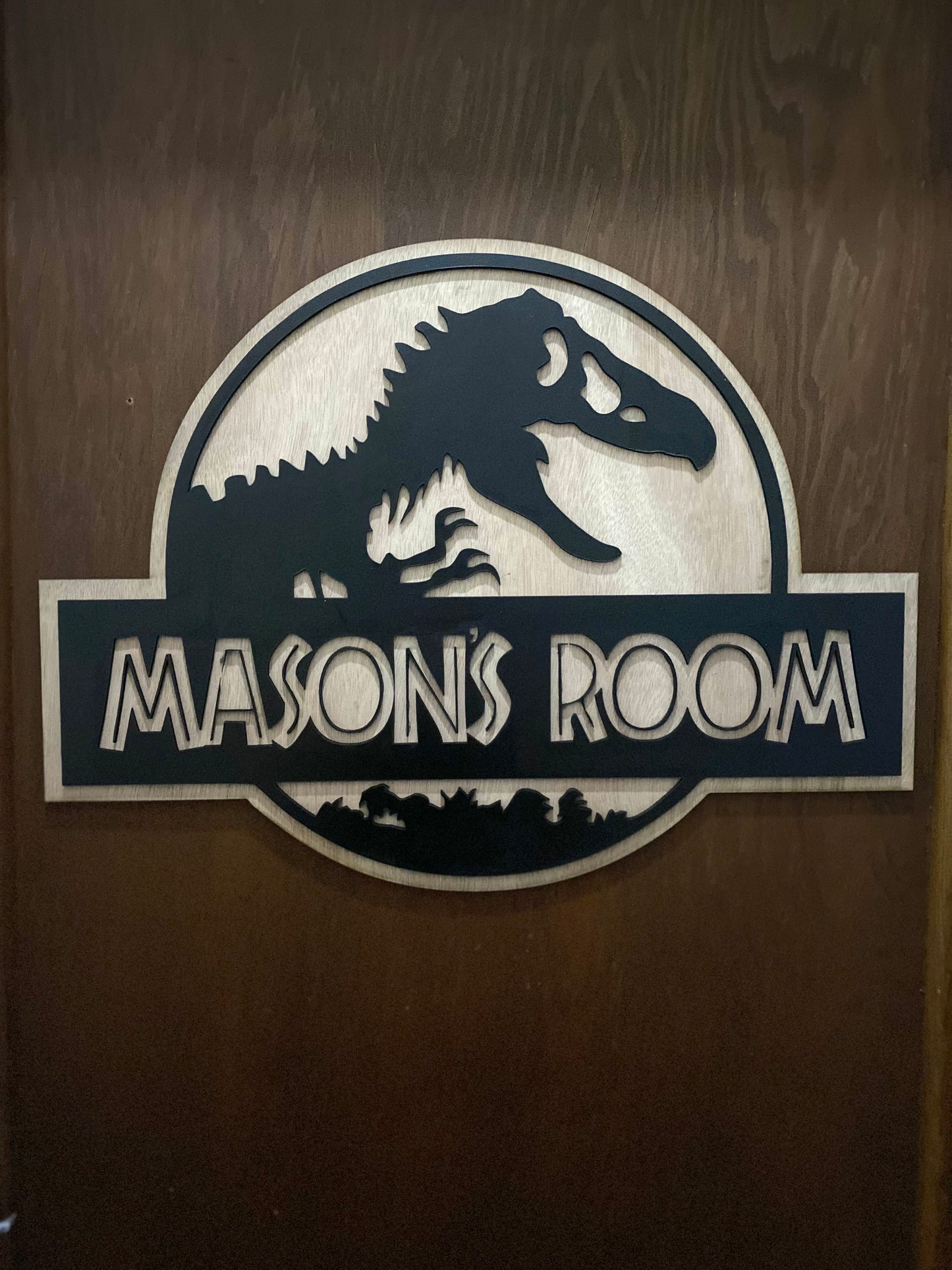 Jurassic Park Room Plaque