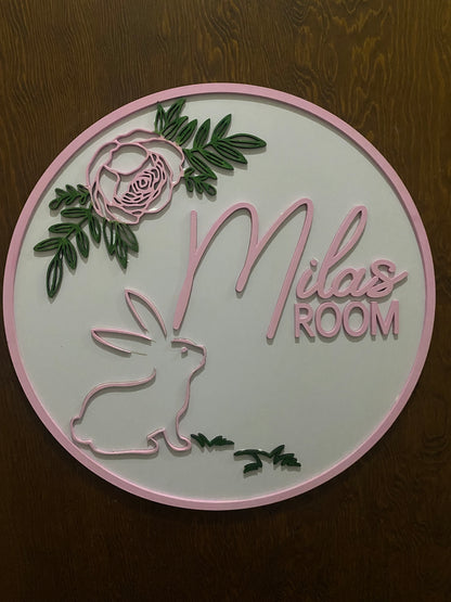 Girls Room Plaque