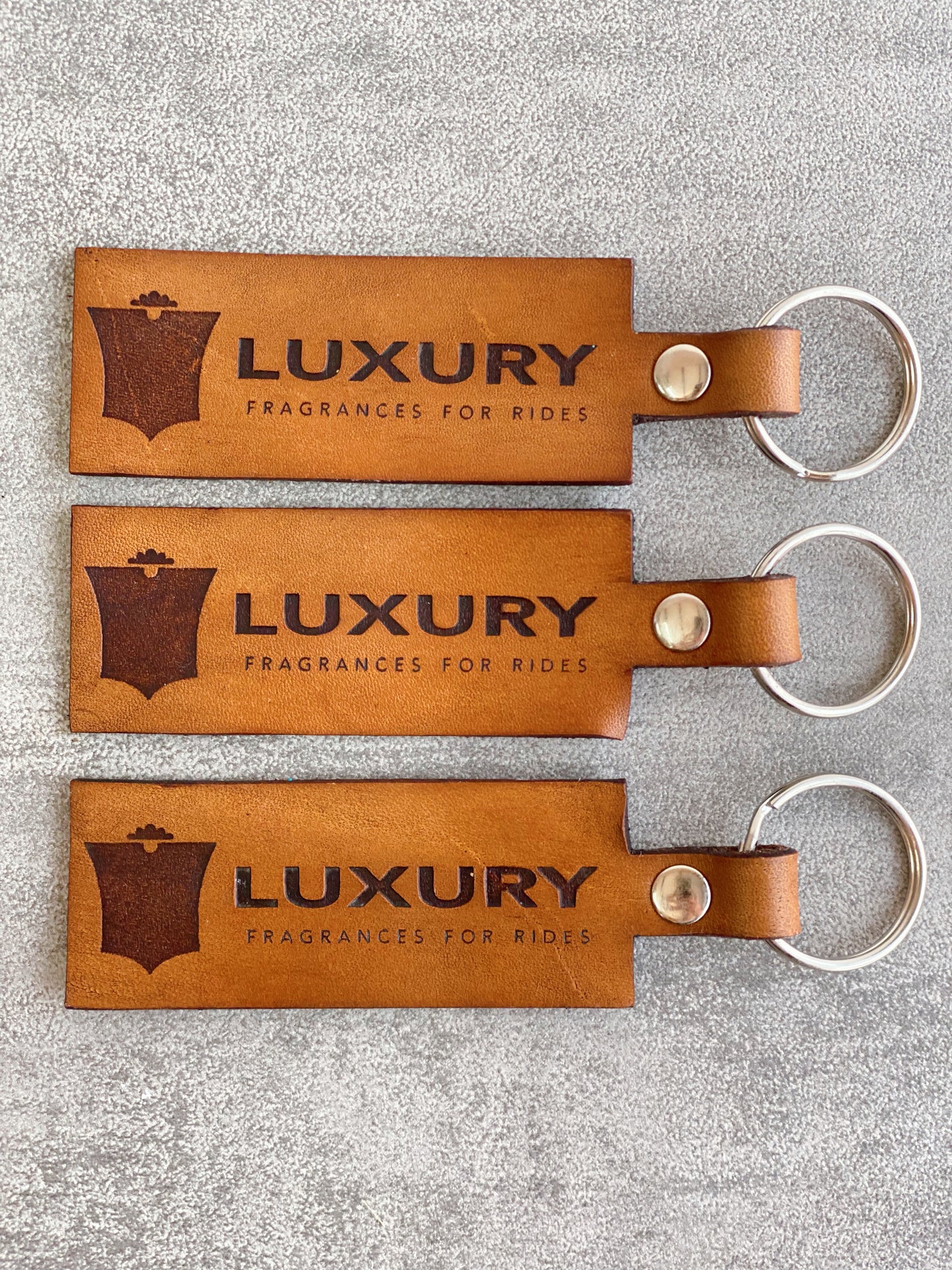 Leather Tag'd Keyring