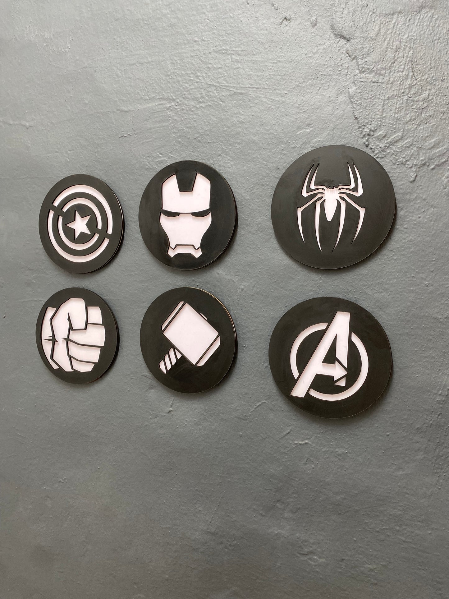 Avengers Icons Wall/Room Plaques