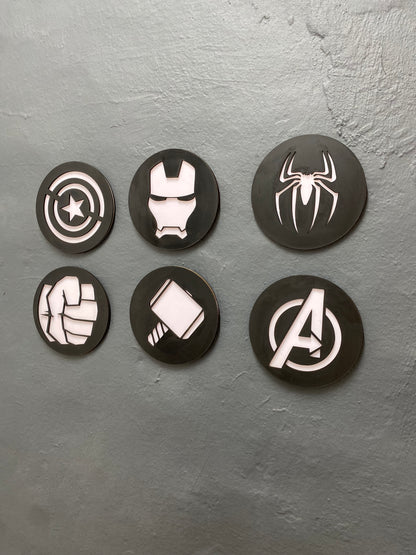 Avengers Icons Wall/Room Plaques