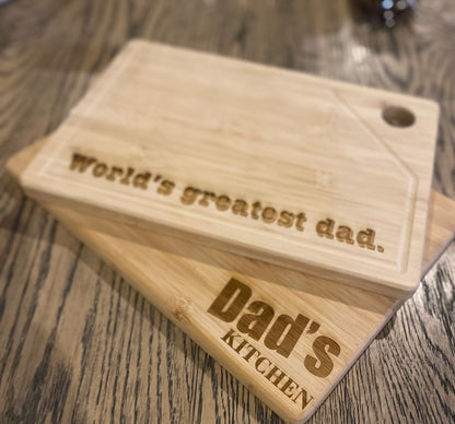 Wooden Cutting Board - Father's Day Edition
