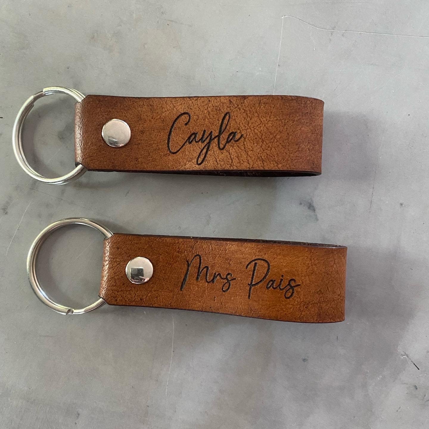 Leather Loop'd Keyring